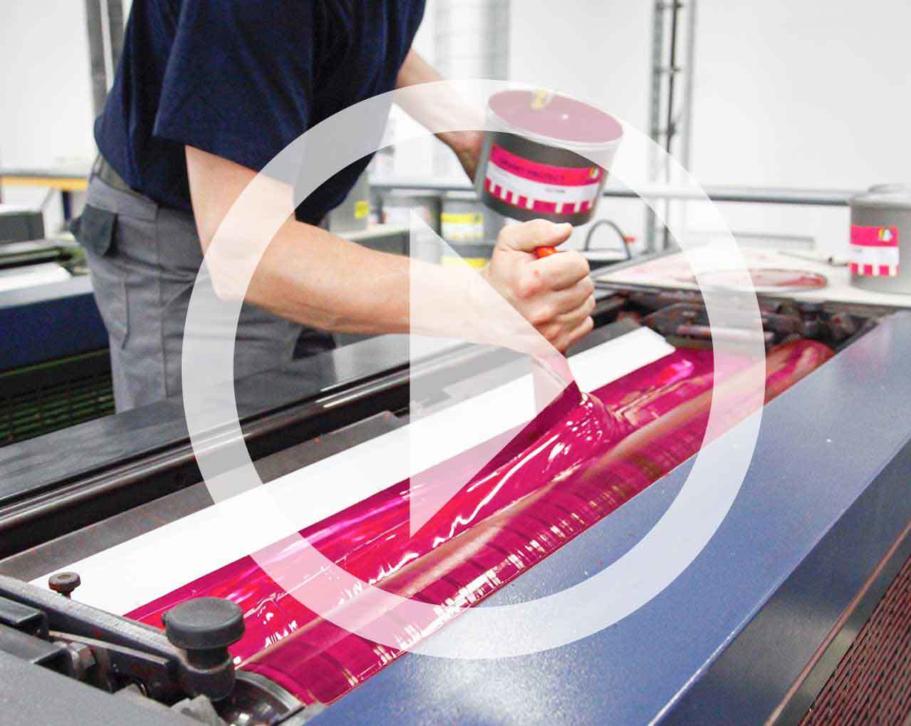 Druckerei Graz, Offsetdruck, Farbe, Standbild Film Druckerei Graz, Offsetdruck, Farbe, Standbild Film