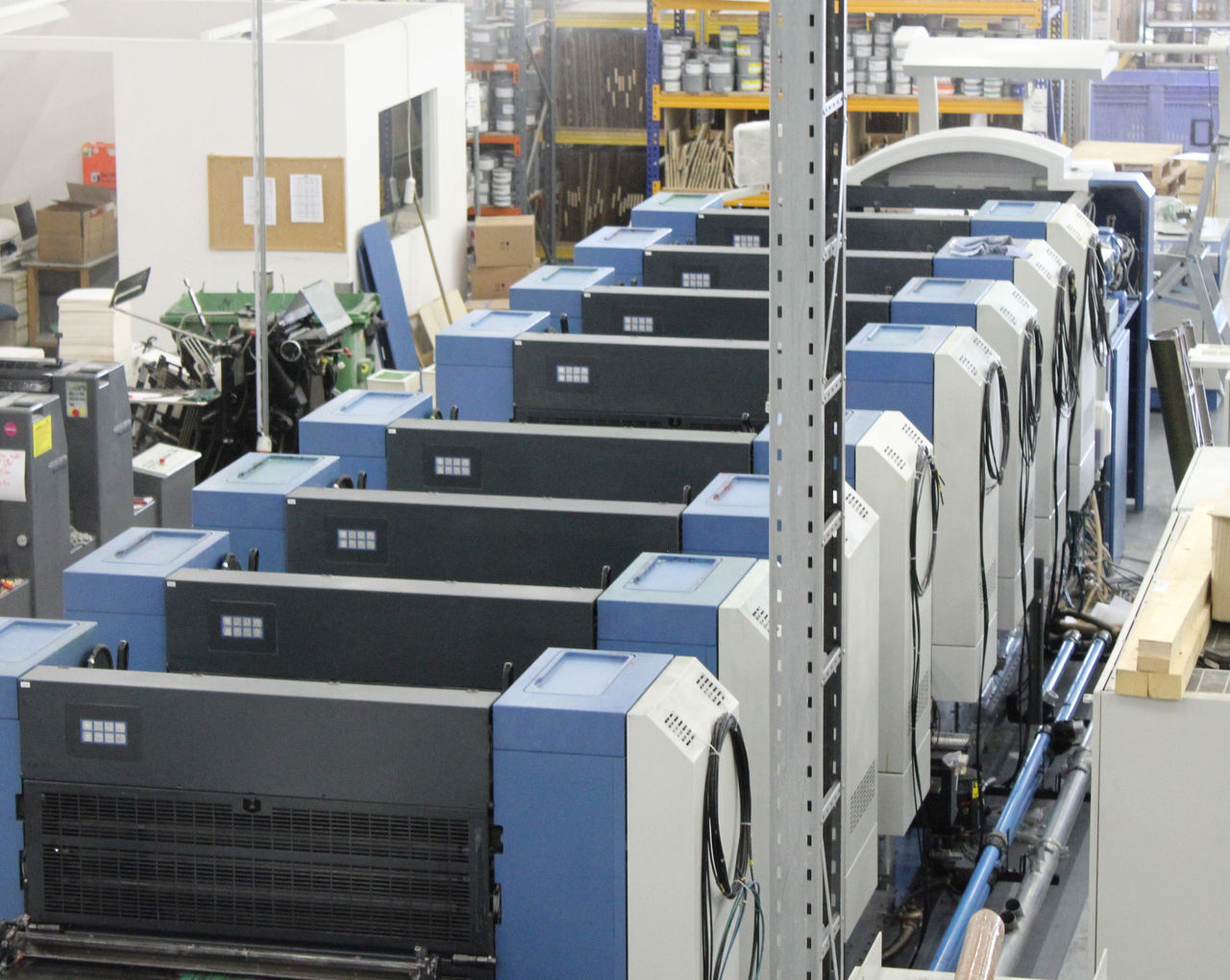 Die neue Druckmaschine in der Medienfabrik Graz.